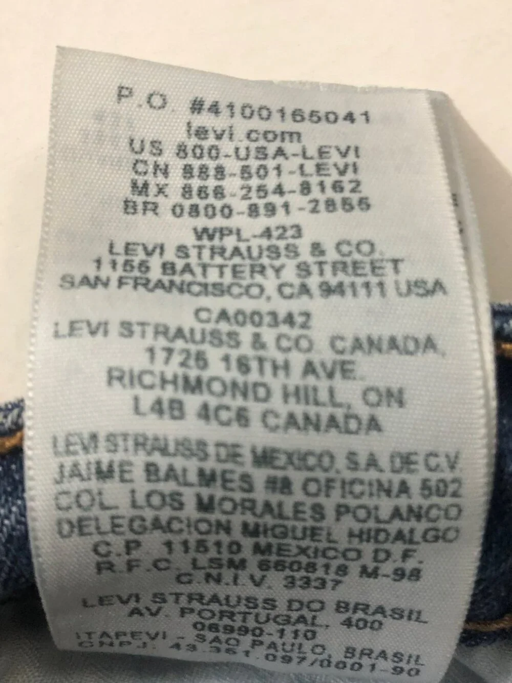 Levi's Bold Curve Straight Jeans Women’s 4/27 Classic Rise Blue Denim Mid Rise